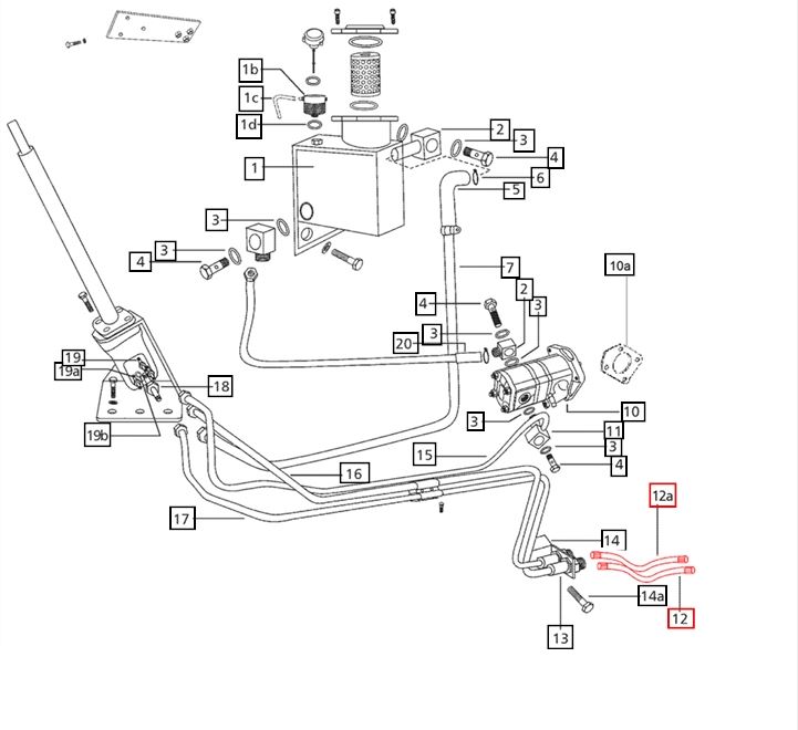 HOSE ASSY POWER STEERING RH