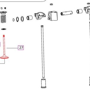 SET OF VALVES- 3 CYL