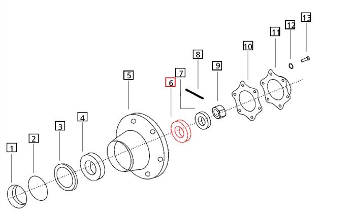 BEARING OUTER FRONT WHEEL