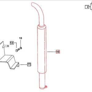 SILENCER ASSY PDR COATED