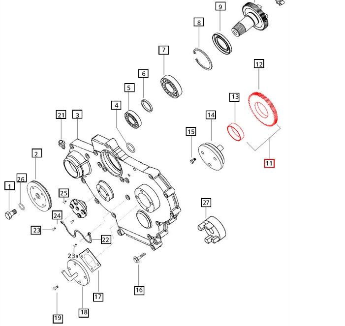 GEAR IDLER ASSY WITH BUSH | Statista Tractor Parts