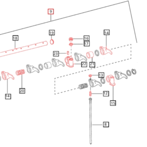 ASSY ROCKER ARM & V. LEVER SFT 4DI
