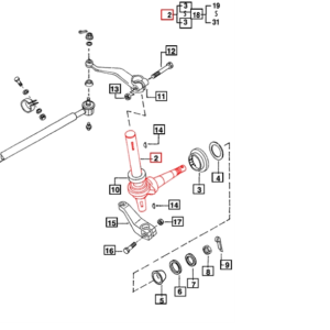 KNUCKLE CPT STEERING LH
