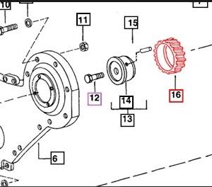 GEAR Idler (46 Teeth) Front GE