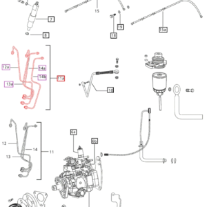 HIGH PRESSURE PIPE ASSY 4DI-C