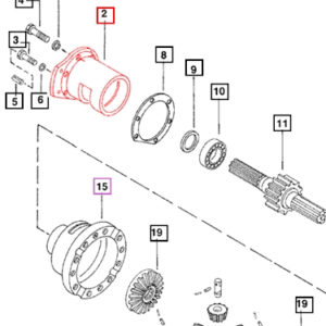 CAGE BG BULL PINION SHART WITH OIL SEAL LH