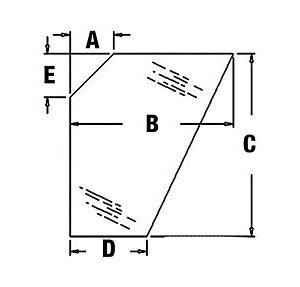 Cab Glass - Lower Door