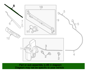 Wiper Blade - Nissan (28890-1PA0A)