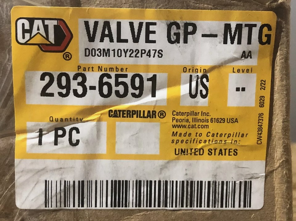 Caterpillar 293-6591 Valve Group - Image 8